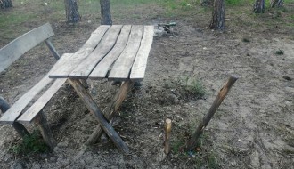 Uništavanje mesta za odmor na Majdanu