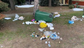 Psi lutalice i izvrnute kante za smeće svaki dan (Veliki Radanovac)