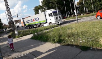 Košenje trave u centru Aleksandrova