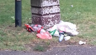 Pretrpane kante za smeće u Dudovoj šumi