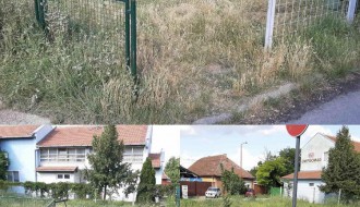 Neodržavana zelena površina na dečijem igralištu u MZ "Gat"