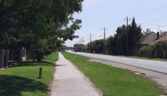 Korov i ambrozija pored trotoara na Kelebiji