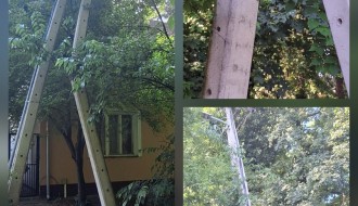 Bandera  napukla i nakrivljena