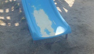 Tobogan na Prozivci - potrebno dosuti peska