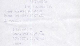 Naplata parkinga na zatvorenom parkingu oko Otvorenog univerziteta