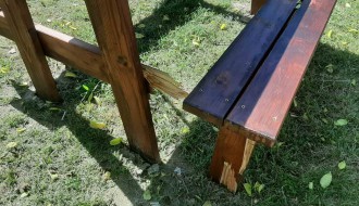 Uništene novopostavljene klupe na Muškom štrandu