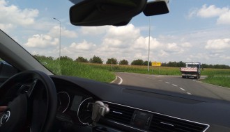 Zapušten kružni tok na ipsilon kraku (kod Crvenog sela)