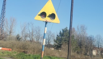 Signalizacija na pružnom prelazu iz Bajmoka prema Rati