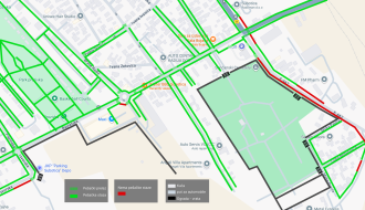 Nema pešačke staze — bezbednost ugrožena pešacima (ulica Ljube Nenadovića)