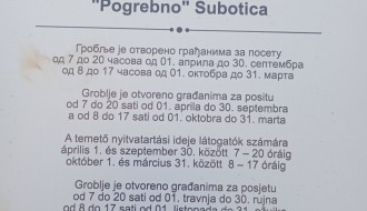 Zatvorena kapija Bajskog groblja pre 16 časova