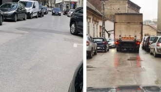 Oštećenja vozila u Ulici Vuka Karadžića