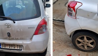 Oštećenja vozila u Ulici Vuka Karadžića