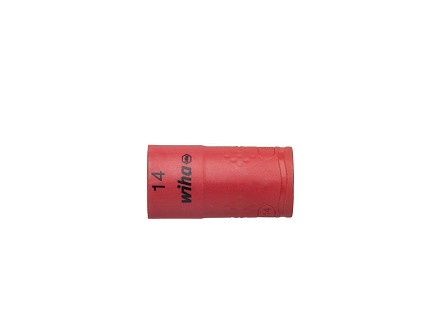 246 Izolovani nasadni kljuc 14mm x 3/8 za gedoru crvena