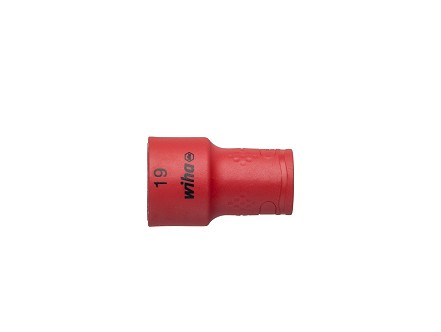 246 Izolovani nasadni kljuc 19mm x 3/8 za gedoru crvena