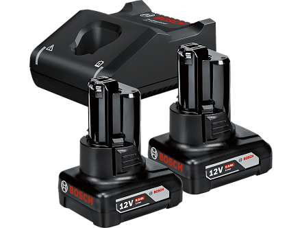 Bosch 2 x akumulator GBA 12V 6,0 Ah + punjač GAL 12V-40,  starter set