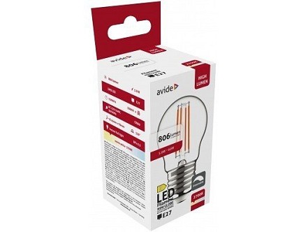 LED filament lopta Mini 5.9W WW 2700K Dimabilna E27
