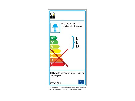 PLAFONJERA LED 12W WW CHROM 745071 ESTO