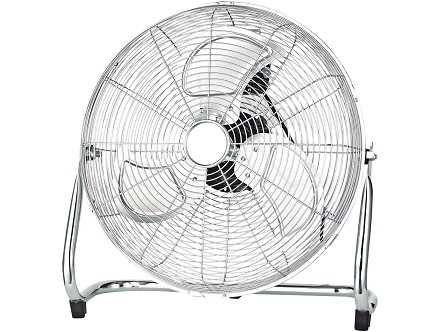 Prenosivi podni ventilator 70W Srebrna metalna