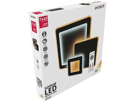 LED plafonjera Oyster Sophie 93W 46.5+46.5 sa RF daljinskim