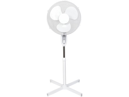 Prenosivi stojeci ventilator 44W sa daljinskim Bela
