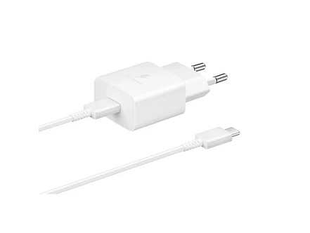 Samsung punjač 15W Type-C + kabel Type-C ( EP-T1510 ) bela