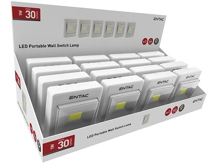 Prenosna zidna LED lampa sa prekidacem 1W IP20