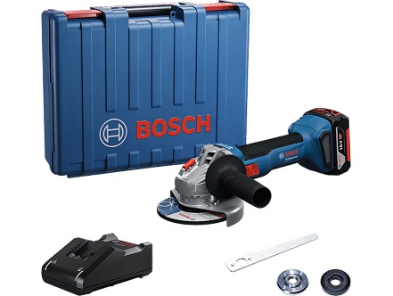 Bosch GWS 18V-8, 1 x 4.0Ah baterija + brzi punjač + profi kofer, Akumulatorska ugaona brusilica