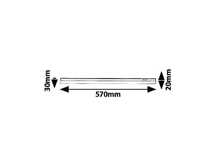 ZIDNA LED NADGRADNA LAMPA ZA KUHINJE 9W 60CM GREG 5217 RABALUX