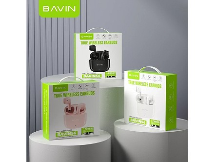 Bavin slušalice wireless earbuds crna - BA-61