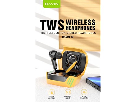 Bavin slušalice Gaming In Air gold - BA-20
