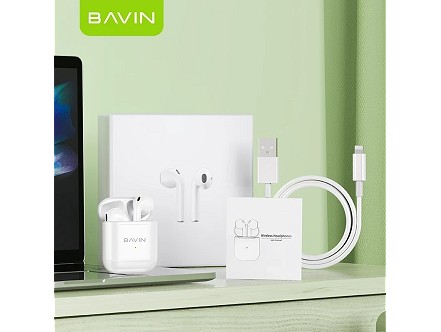 Bavin slušalice AirPods + kabl lightning bela - Bavin-32