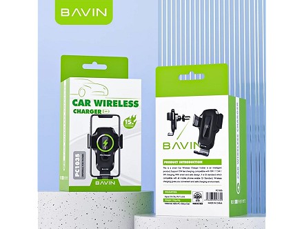 Bavin auto držač/wirelees punjač 15W - PC1035