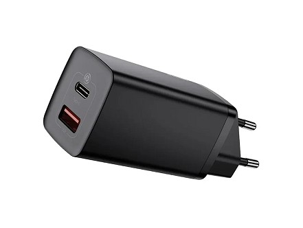 Baseus GaN2Lite punjač 65W Type C/Usb A crna
