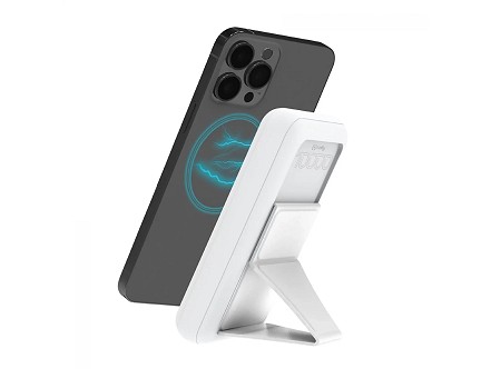 Celly power bank 10000 mAh magsafe ( magnetni stalak ) + kabl Type-A na Type-C bela