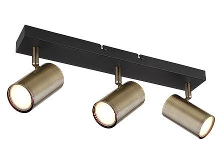 SPOT LAMPA 3XGU10 BRONZA ROBBY GLOBO
