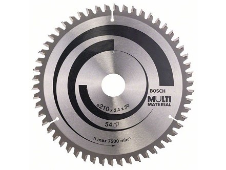 Bosch List kružne testere Multi Material 210mm Z54