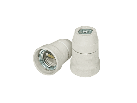 Grlo E27 visece porcelansko za navoj M10x1 (pak-100kom)