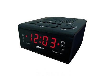 XPLORE DIGITALNI RADIO SA ALARMOM XP336 CRNA