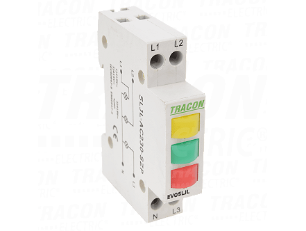 Sig. lampica sa LED za nizanje żuta/zelena/crvena3×230V AC