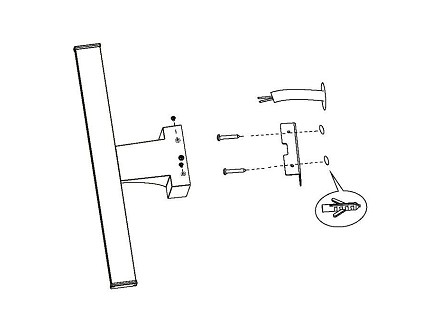 ZIDNA LED LAMPA ZA KUPATILO SA SENZOROM POKRETA 7.4W PANDELLA 2 40CM 97059 IP44 EGLO