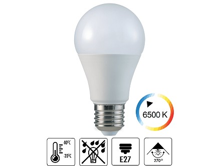 LED sijalica 10W 6500K A60 E27 OPTILED