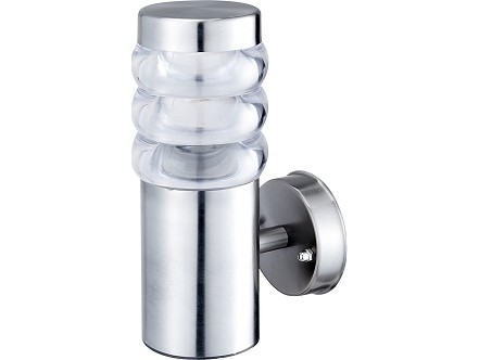 THUN B spoljna zidna lampa 1XE27 inox IP44
