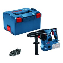 Bosch GBH 18V-28 CF solo + izmenjiva glava + L-Boxx kofer, Aku. elektro-pneumatski čekić / bušilica