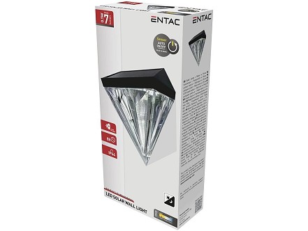 Solarna plasticna lampa uobliku dijamanta 0.1W IP44