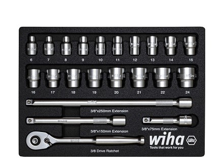 Set gedora 23pcs 3/8