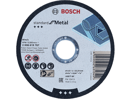 Bosch rezna ploča ravna Standard for Metal A 60 T BF, 115x1,0mm