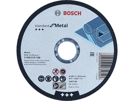 Bosch rezna ploča ravna Standard for Metal A 60 T BF, 125x1,0mm