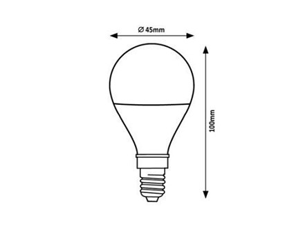 LED SIJALICA FILAMENT E14 G45 2W NW 79014 POWERFUL RABALUX