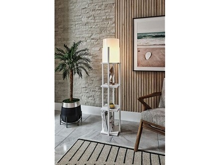 Podna lampa NORA E-27 bela
