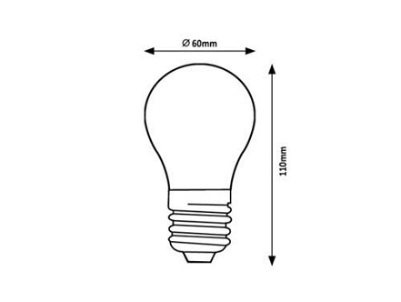 LED SIJALICA FILAMENT E27 A60 4W NW 79018 POWERFUL RABALUX
